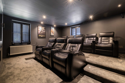The dedicated cinema room