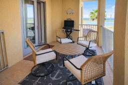 Oceanview Balcony Retreat with Grill & Cozy Seating – Steps from the Beach, Perfect for Morning Coffee or Sunset Cocktails