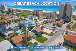 Beachside Bliss! Walk to Sand + Private Pool + Sleeps 8 | Family-Friendly Coastal Escape