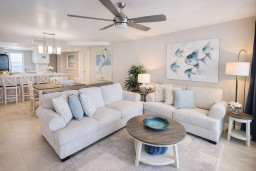 Coastal Chic Retreat | Steps to Beach | Bright Open Living | Sleeps 6 | Modern Kitchen & Dining | Fast Wi-Fi | Family-Friendly | Walk to Dining & Shops