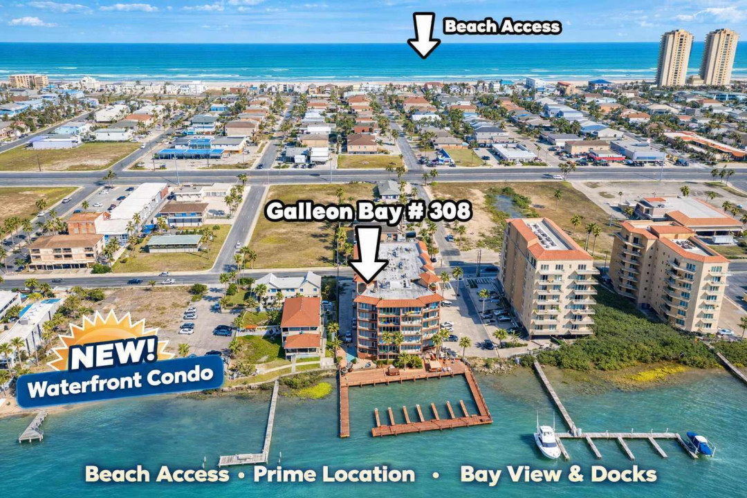 Waterfront Condo w/ Bay Views, Private Docks & Easy Beach Access – Galleon Bay #308
