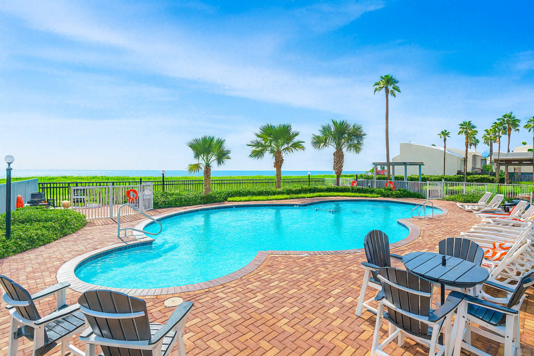 Oceanview Poolside Escape with Lounge Deck & Palm Vibes
Relax by the sparkling pool with ocean views, palm trees, and comfy loungers. Perfect for sun-soaked mornings or breezy evenings. Steps from the beach, ideal for couples and families.