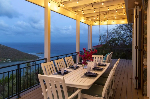 Covered outdoor dining.