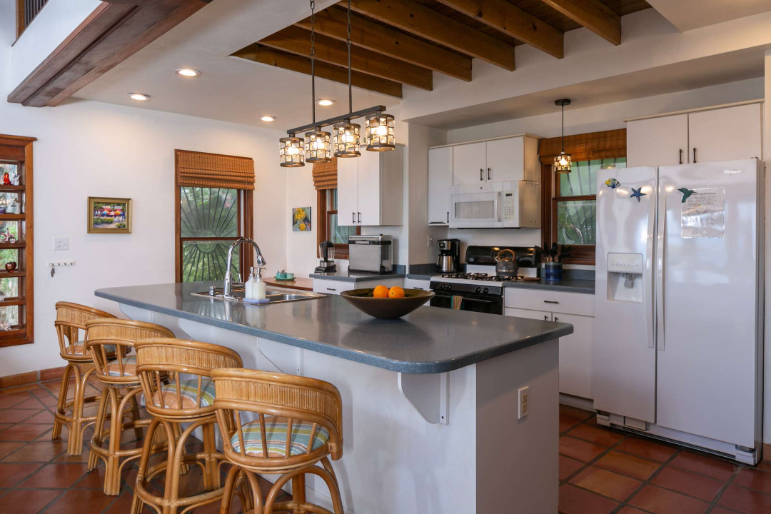 Fully stocked kitchen