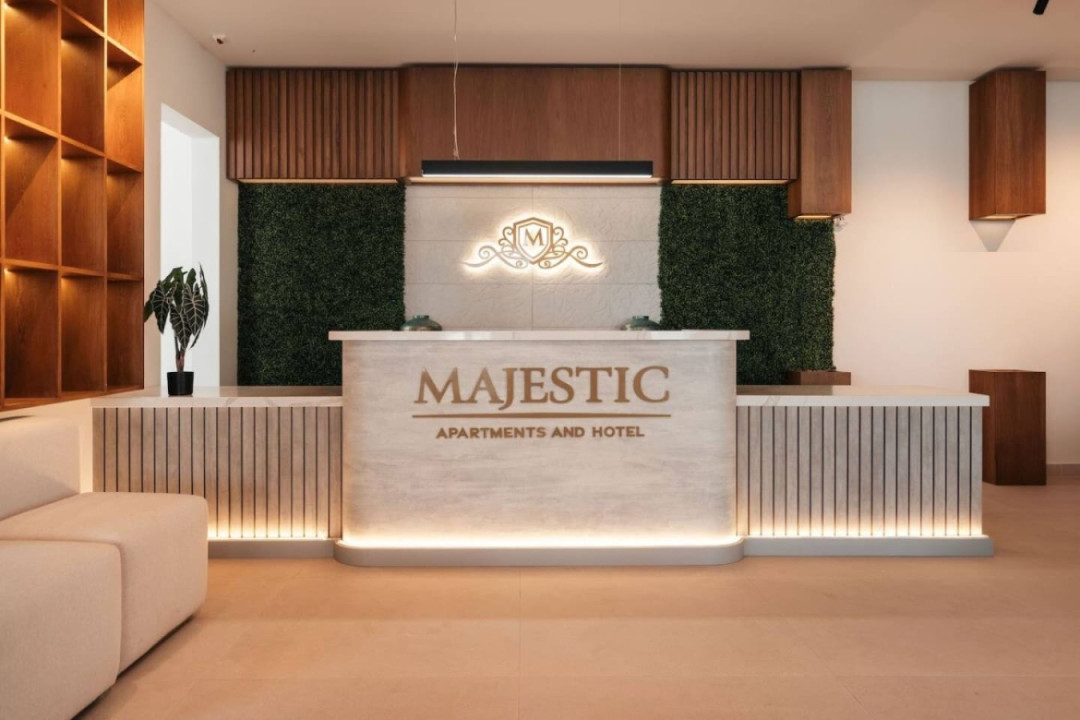 Majestic front desk and lobby