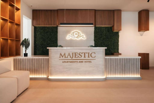 Majestic front desk and lobby