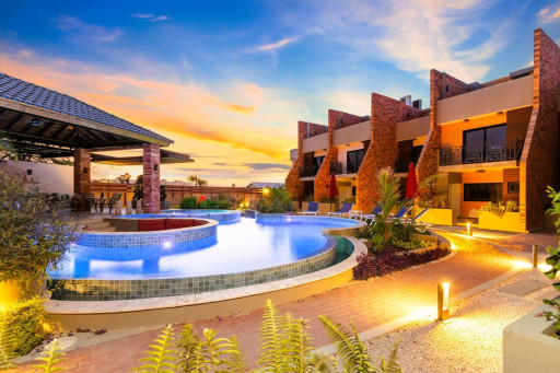 Relax in the Porta Al Sole residence pool