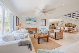 Cozy elegance at its best! This inviting living space is perfect for relaxing after a day in the sun.