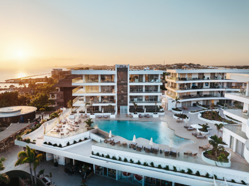 Enjoy breathtaking Caribbean sunsets from the comfort of the resort.