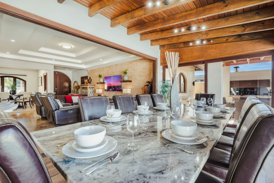 Gather, dine, and celebrate in a spacious setting made for long meals and great conversations.