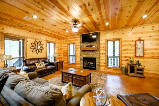 Stream your favorites on the Smart TV and stay connected in the large open concept space.